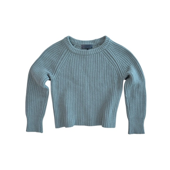 RAG & BONE Marino Wool cropped sweater in Green Size S - Picture 1 of 8